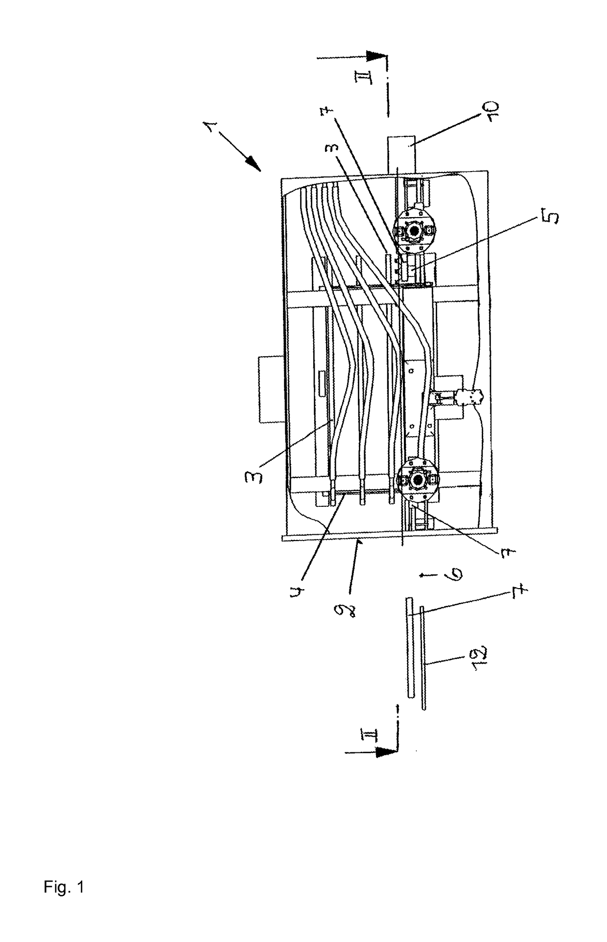 Loading and/or unloading device for a freeze drying system