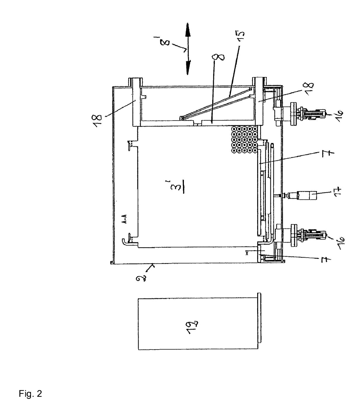 Loading and/or unloading device for a freeze drying system