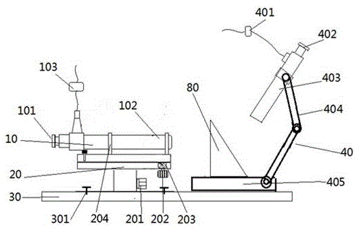 Device and method for detecting parallelism of split beams of optical lens