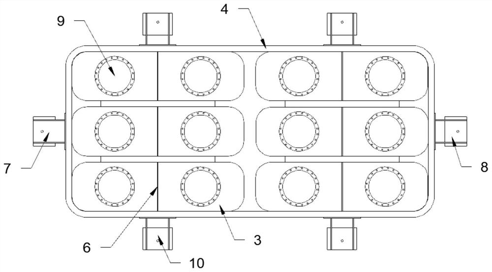 Trapping device for tetrachloroisophthalonitrile synthesis gas, and use method and application of trapping device