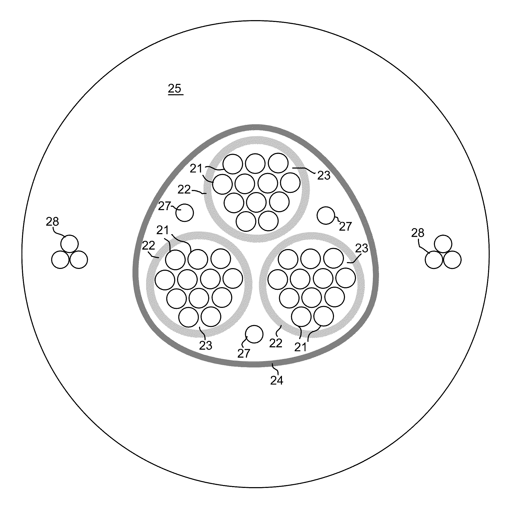 Aerial optical fiber cables