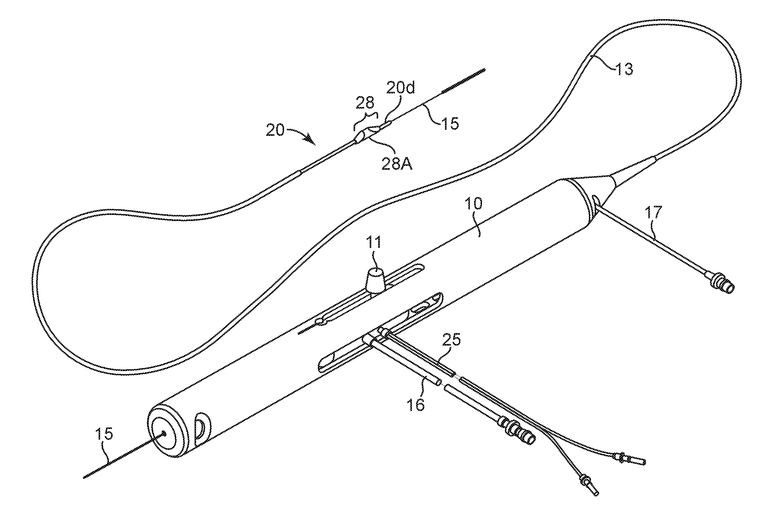 Rotational atherectomy device with pre-curved drive shaft