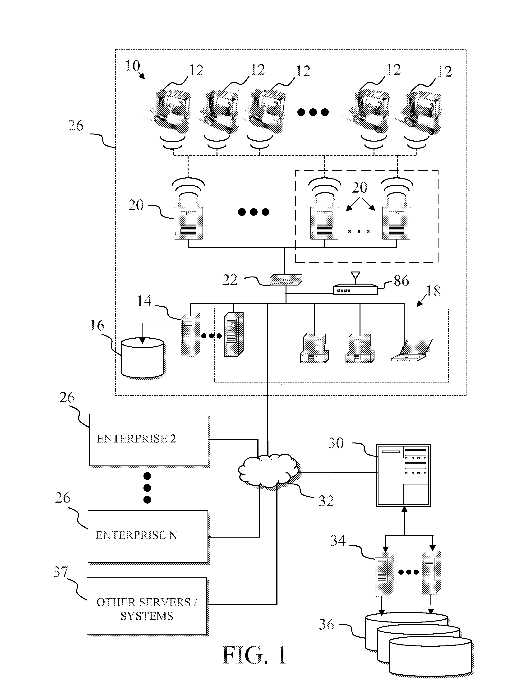 Information system for industrial vehicles including cyclical recurring vehicle information message