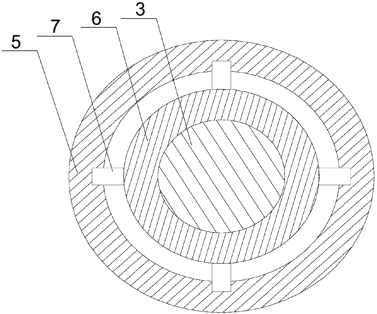 Device for rapidly measuring inner diameter of building pipe fitting