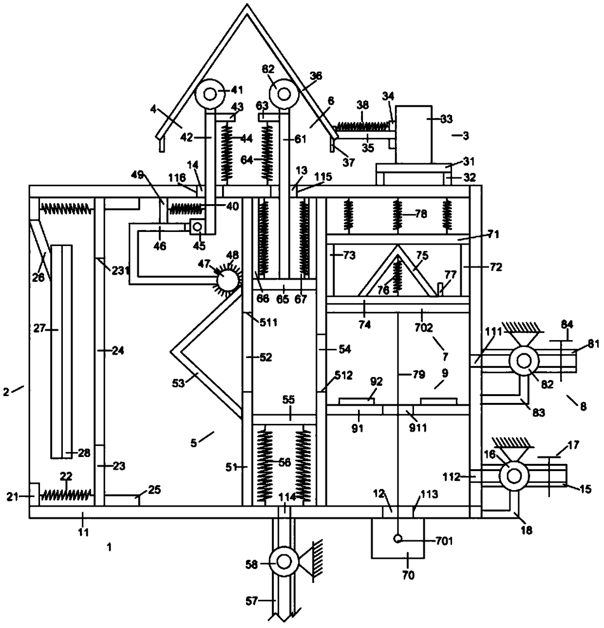 Novel environment-friendly air filter for new energy automobiles