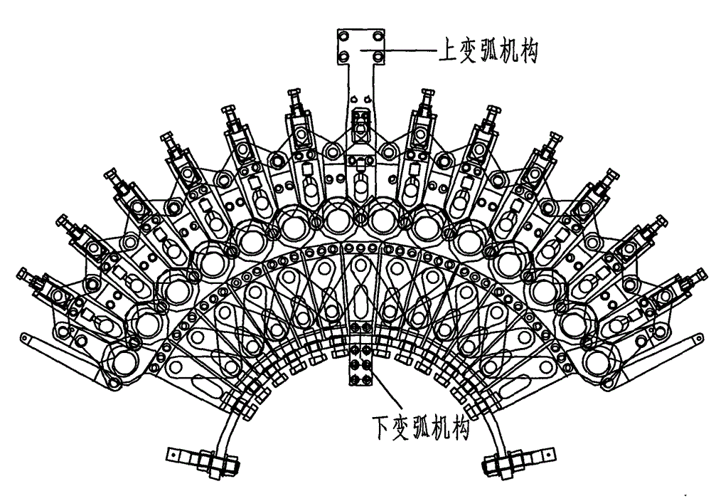 Forming device for reversely bending tempered glass and operating method thereof