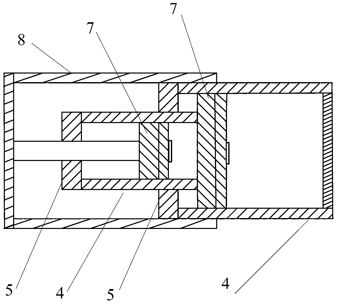 Two-stage buffer capable of controlling buffering sequence stage by stage