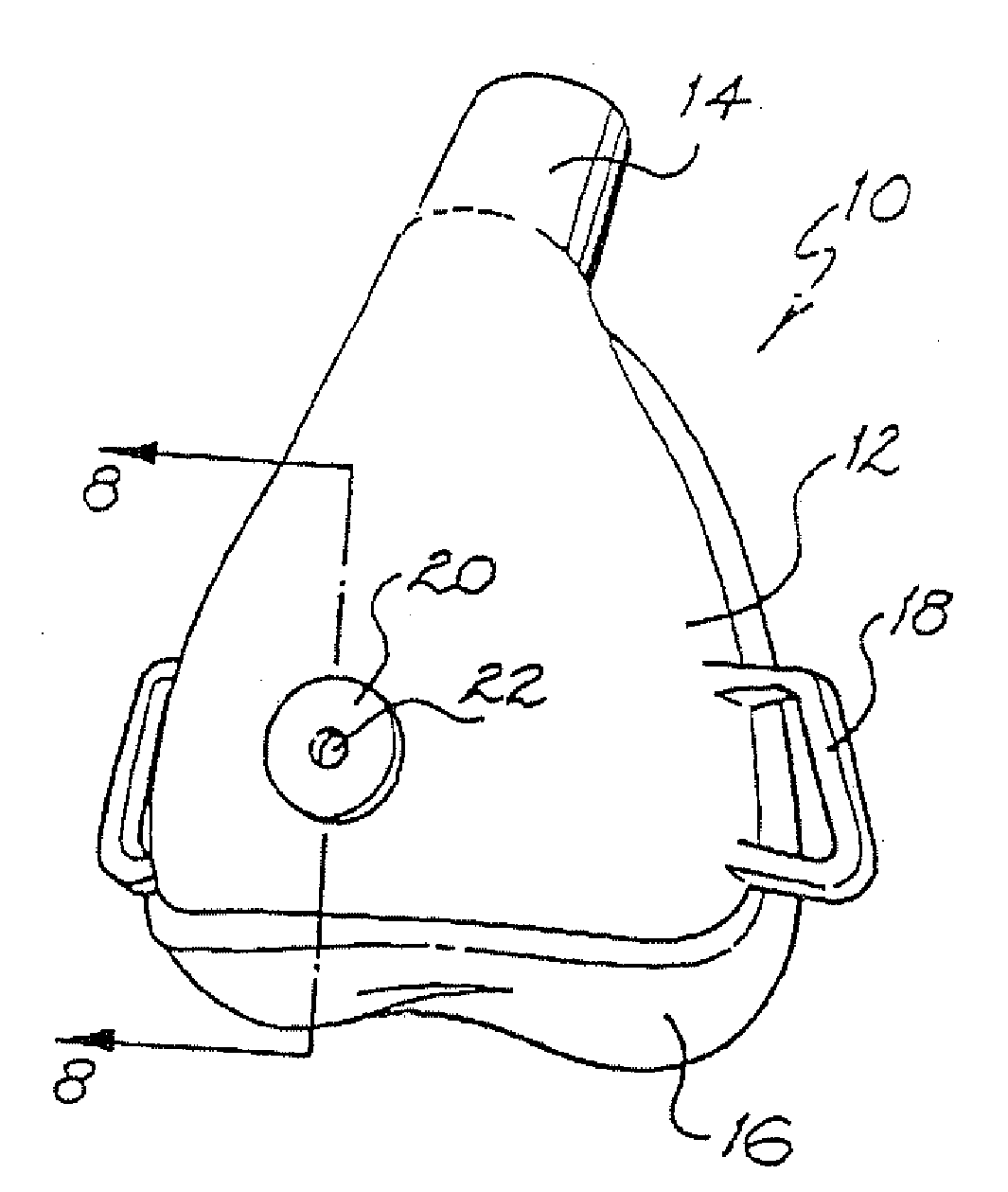 Mask and vent assembly therefor