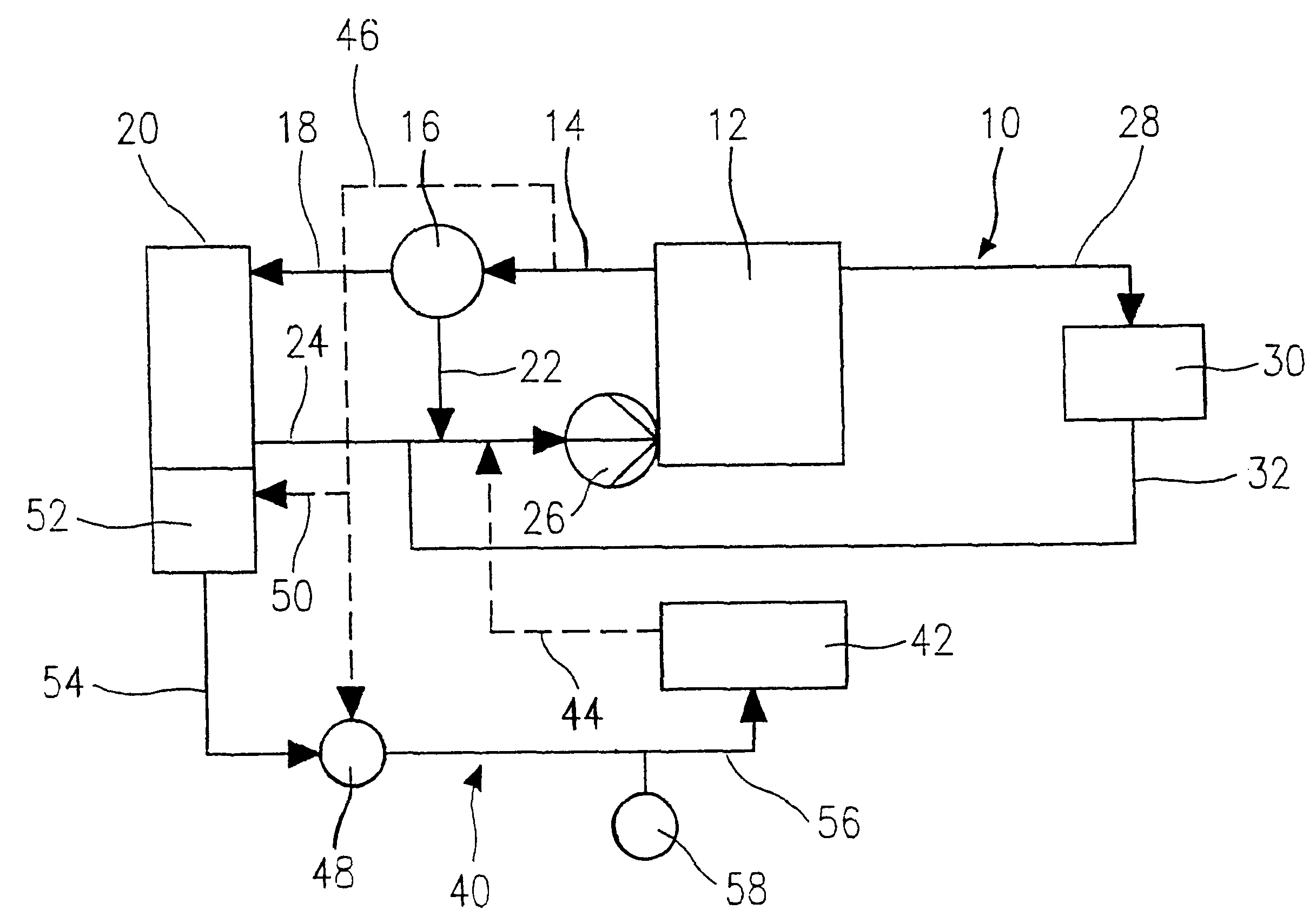 Method and device for transporting heat energy that is produced in a motor vehicle