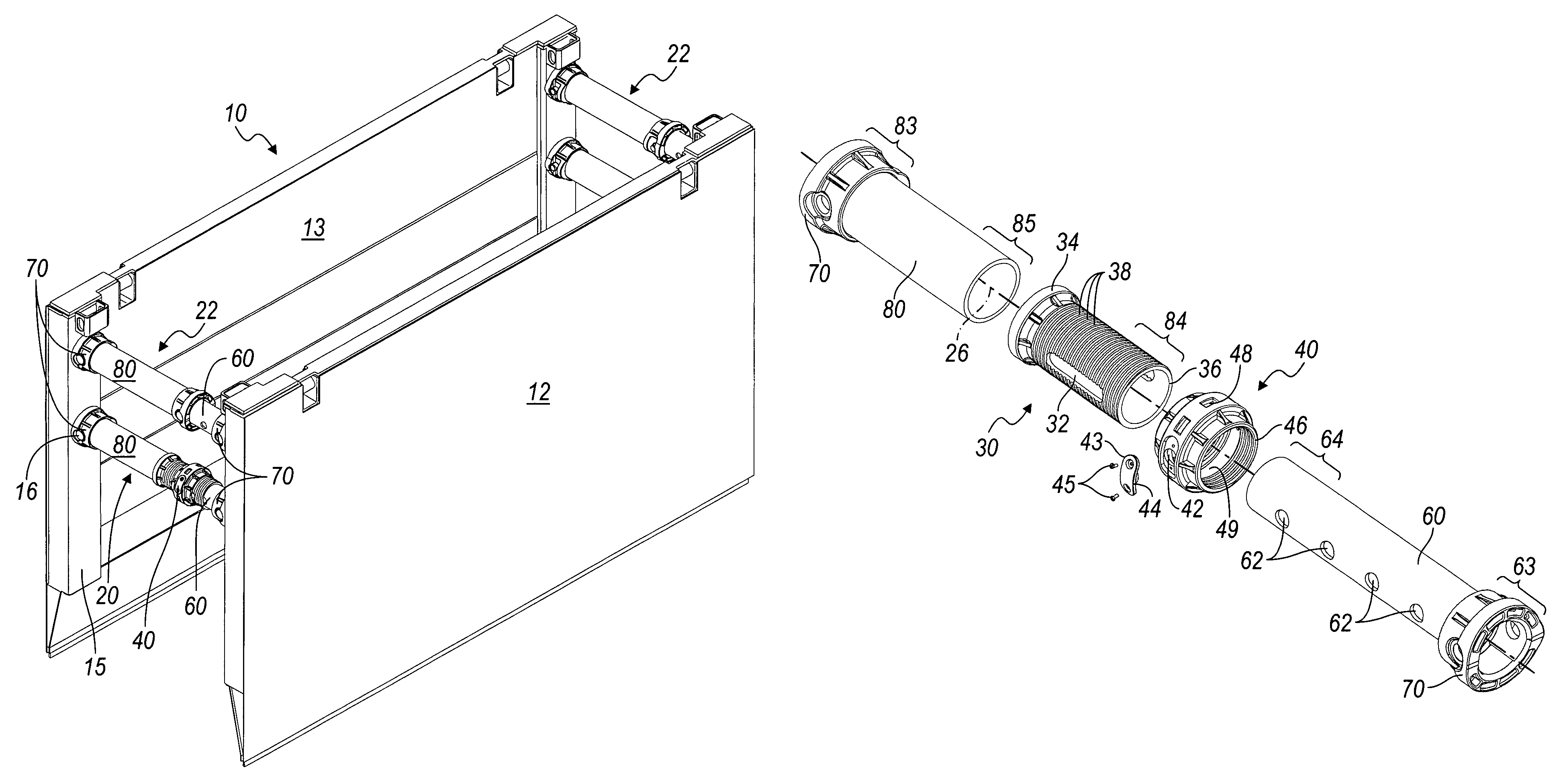 Adjustable trench box and spreader bar