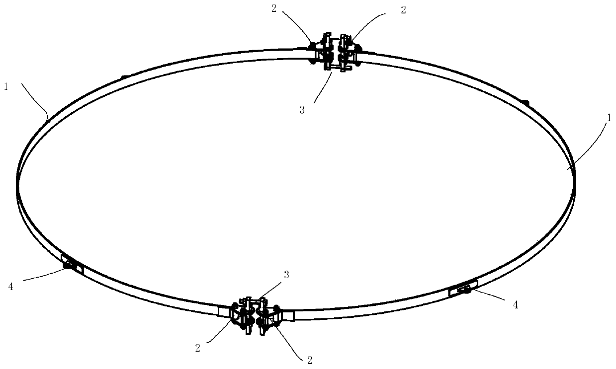 Force measuring supporting device based on wrapping tape