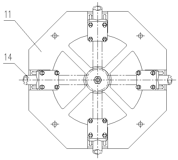 Tree-shaped structure pipe welding anti-deformation device and positioning method thereof