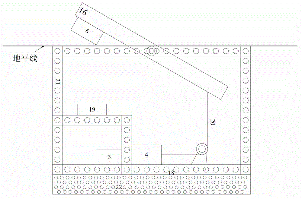 Automatic control system and method for automatic lifting buried type sound driving cannon