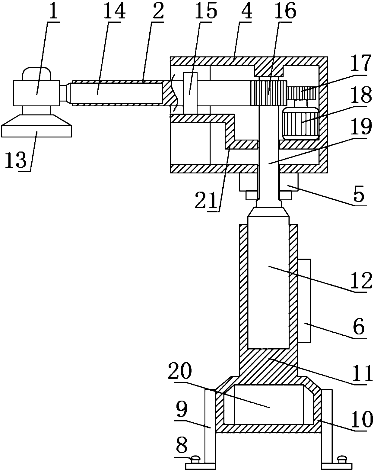 Automatic feeding device and method of industrial robot