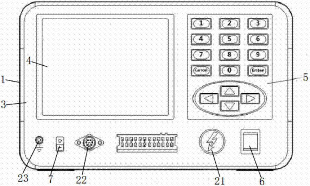 Integrated test device for simulating DC system integrated type grounding fault