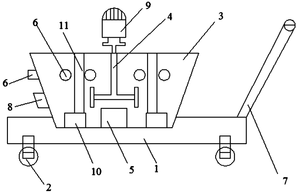 Disinfectant sprinkling device