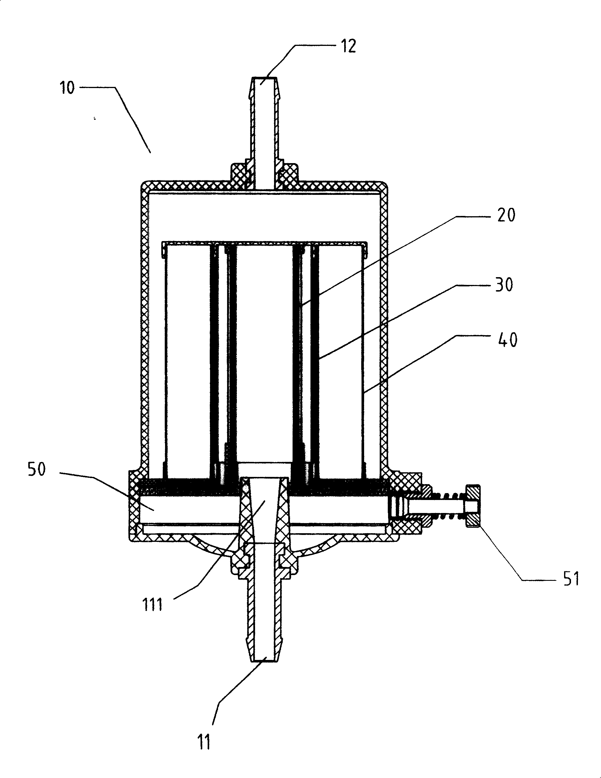 Fuel oil filter for oil water separation, precise filtration