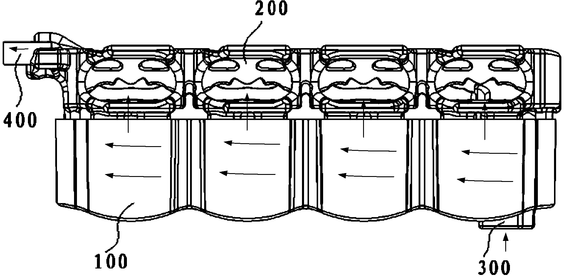 Engine cooling water jacket and engine cooling system