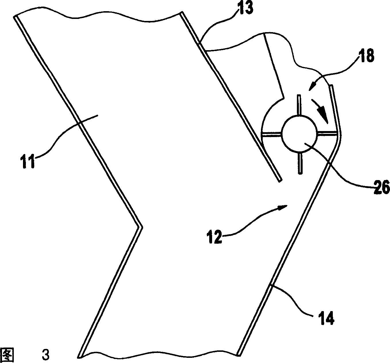 Z shaped separator used for separating product flow