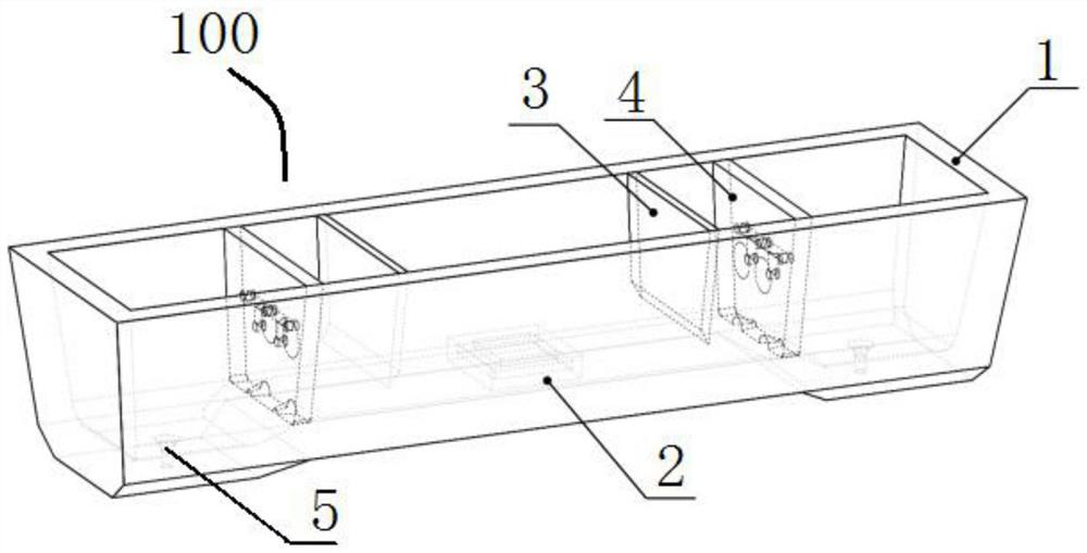 A component of a casting tundish impurity removal and flow control device