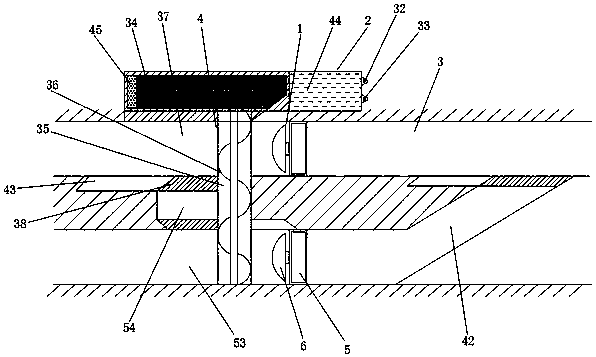 Double-layer civil defense device with convenient opening and closing