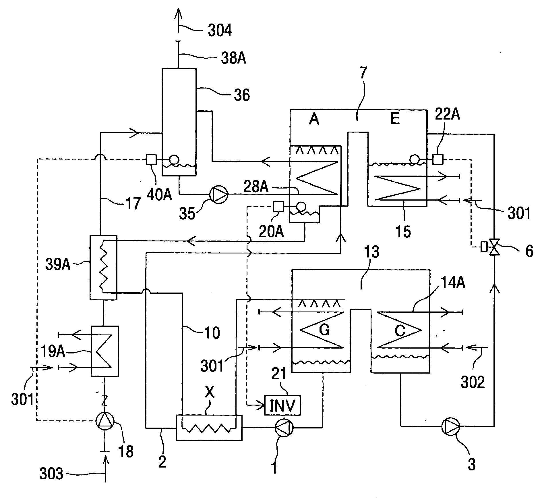 Absorption heat pump