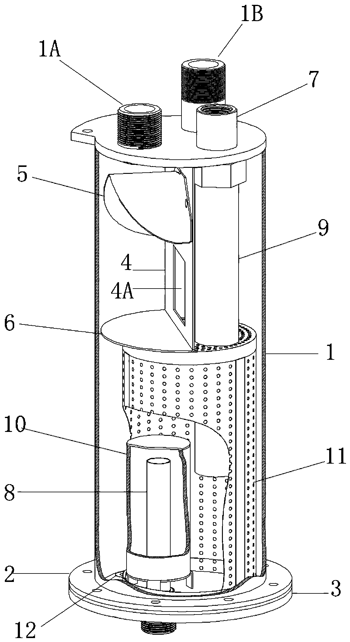 Steam-water separator with water level control function