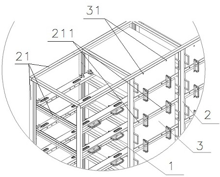 Battery box supporting roller and energy storage device using the supporting roller