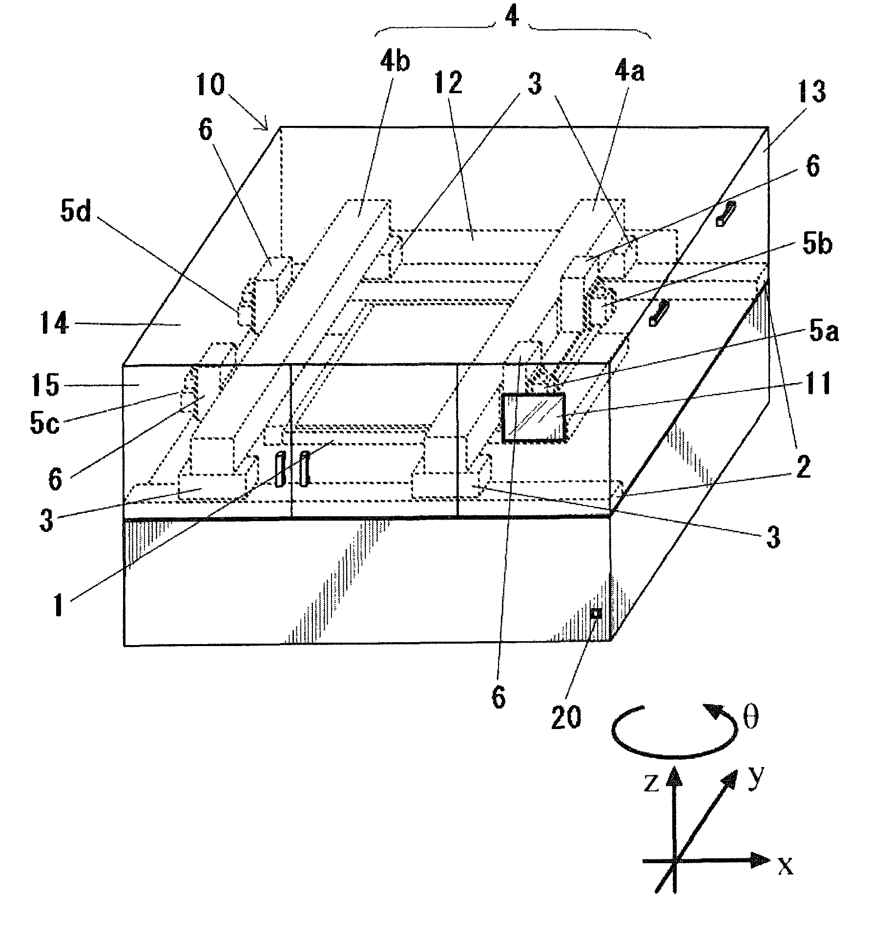 Liquid material application device