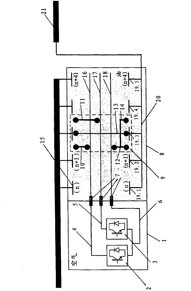 On-load tap changer comprising semiconductor switching elements