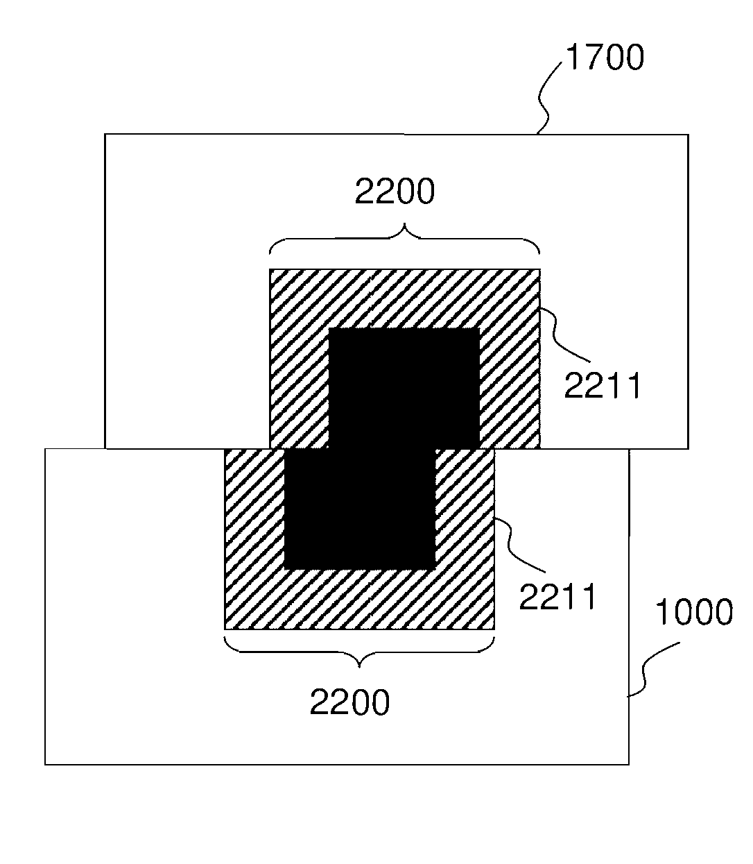 Process for realizing a connecting structure