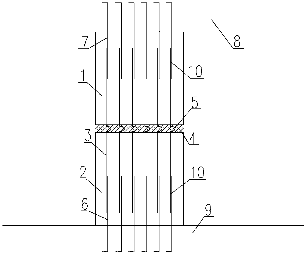 Anti-overturning type bridge limiting stop block device