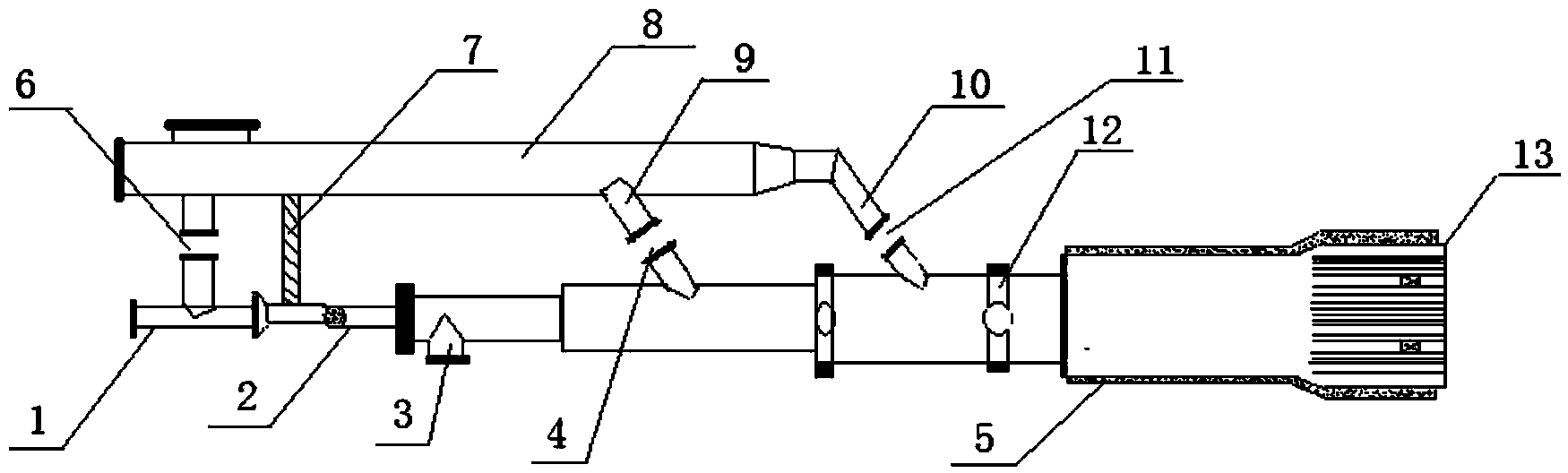 Converter gas and pulverized coal mixed combustion device