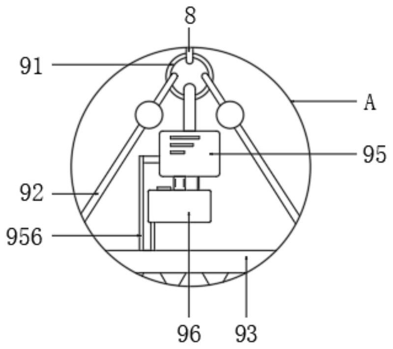 An attractive fishing amusement device with a mobile hoisting structure