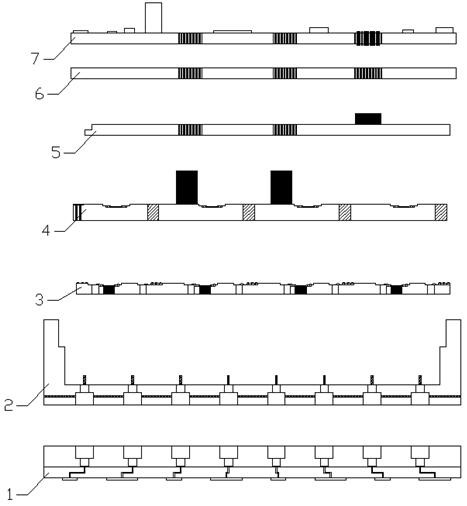 Multi-frequency composite high-power tile-type active phased array antenna