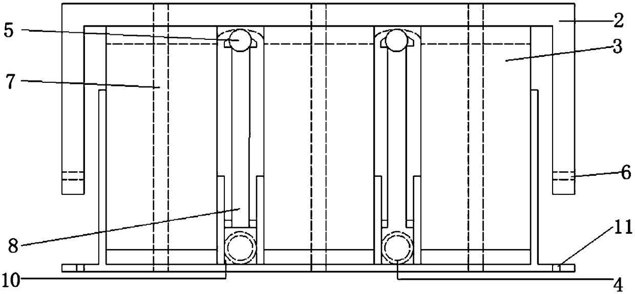 Assembled type building structure shock absorbing support