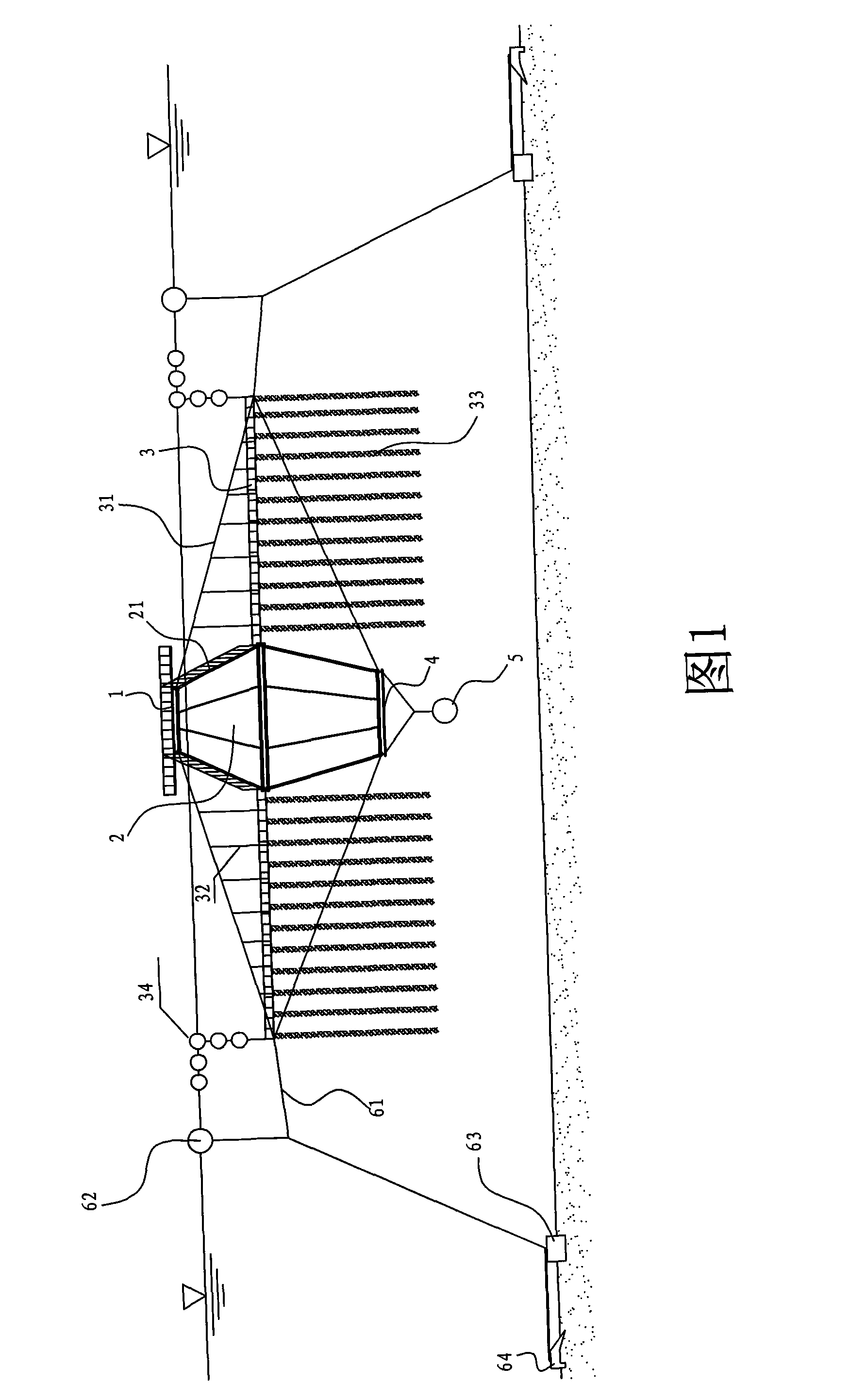 One-piece large raft culturing device