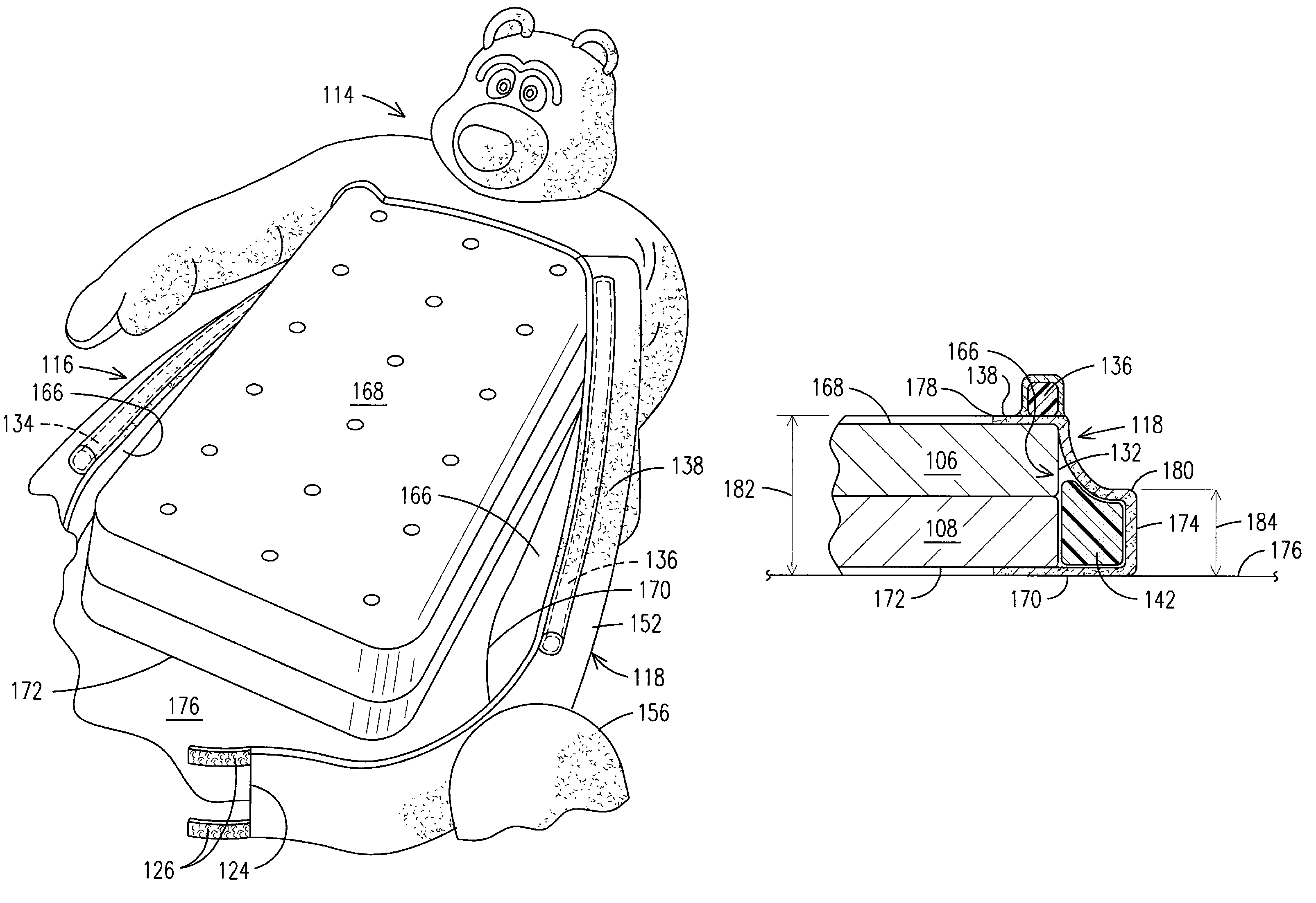 System and method for enhancing the safety of a sleeping arrangement for a child on a bed