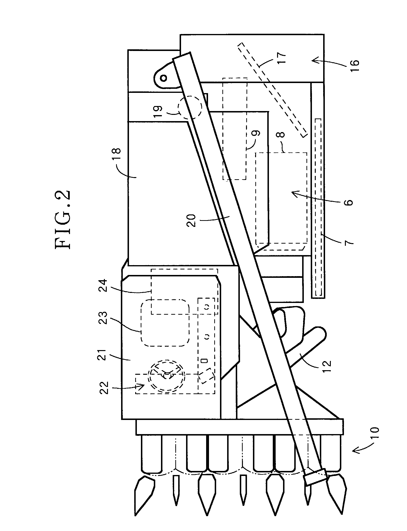 Mobile agricultural machinery