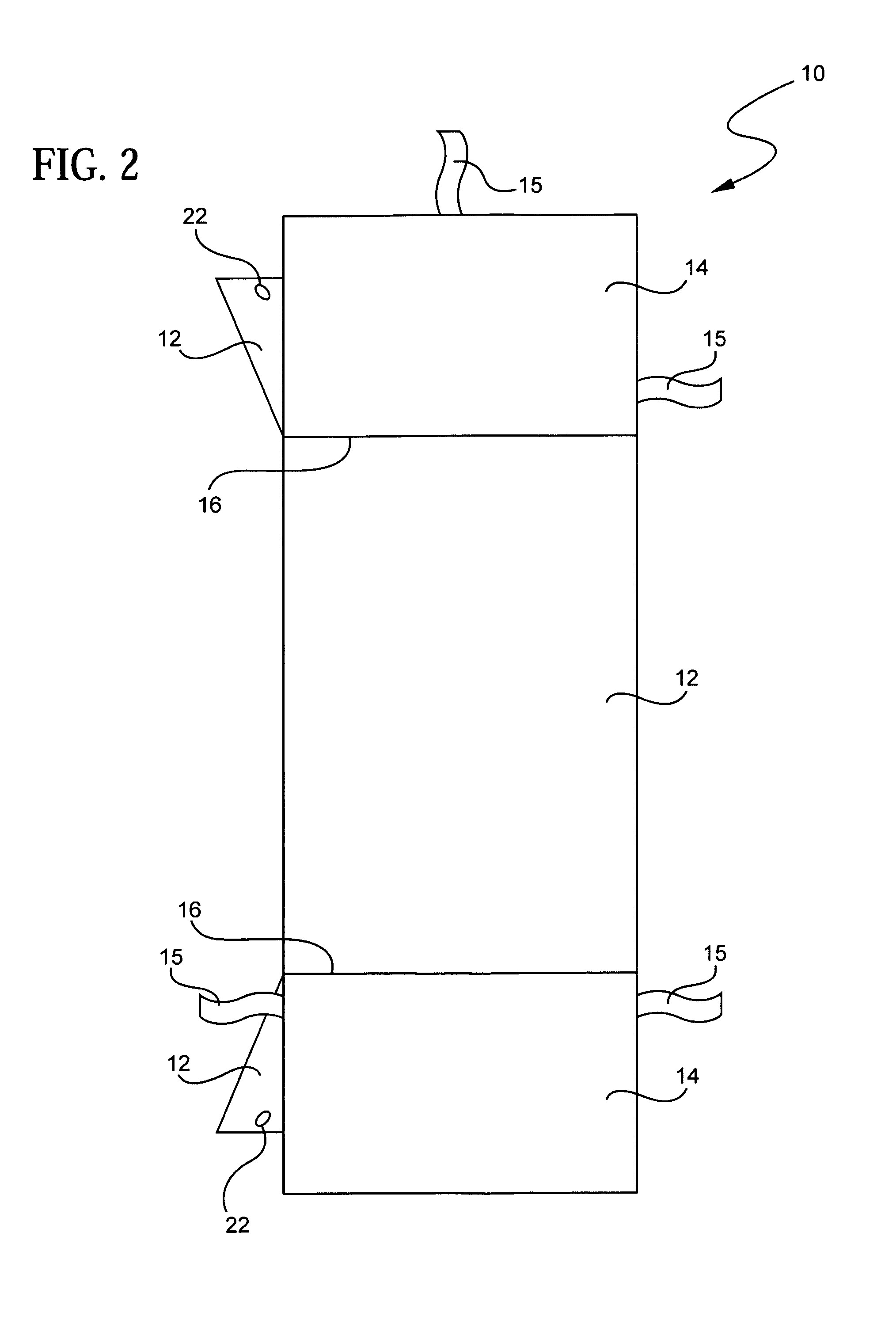 Ground covering device with integrated support retention areas