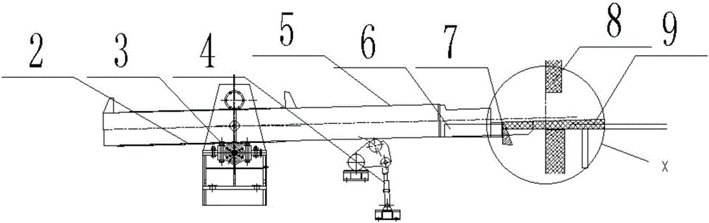 Translational control system and method of feeding arm of heating furnace