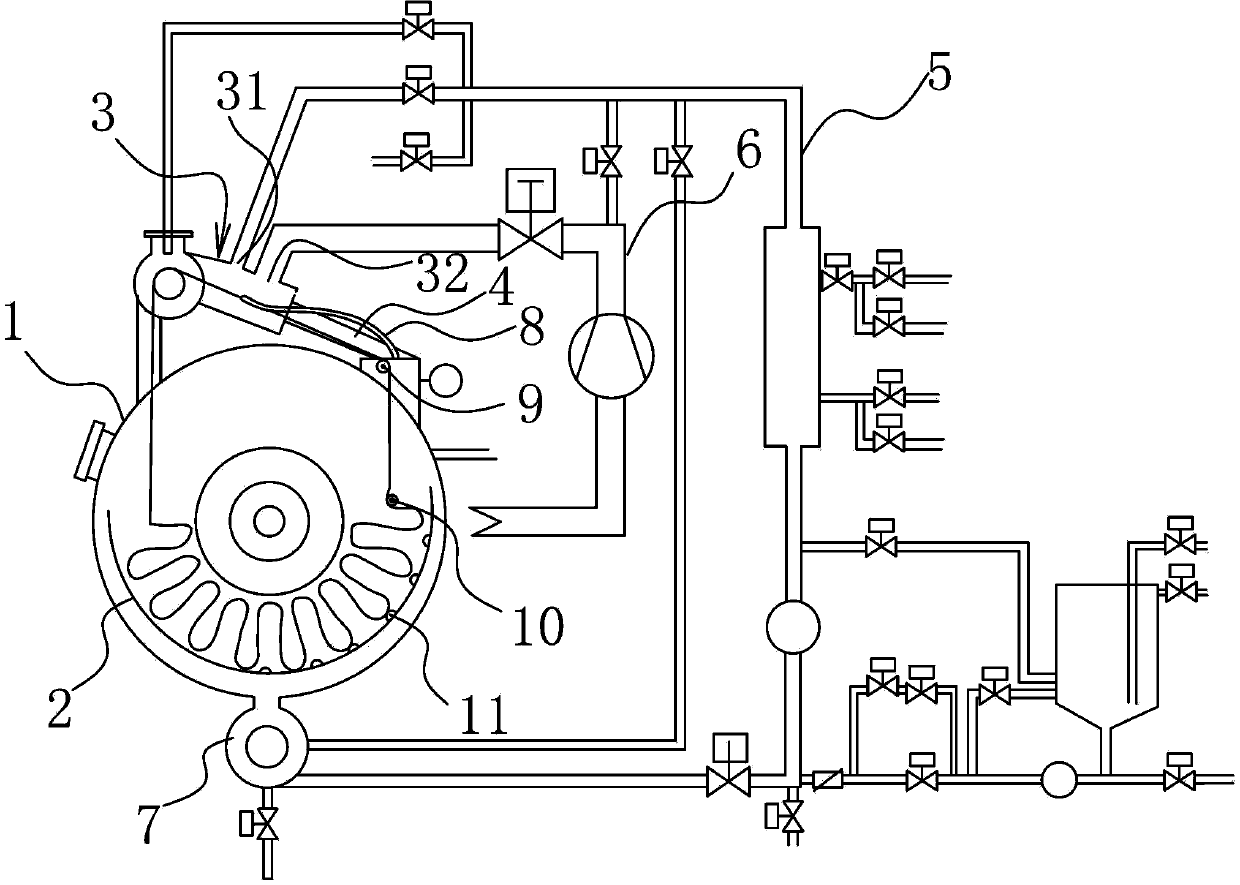 Efficient air flow dyeing machine