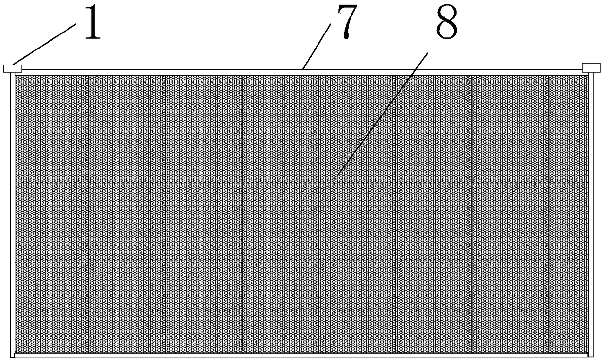 A multi-stage parallel multi-line-water film electrode ion wind cooling tower water recovery device