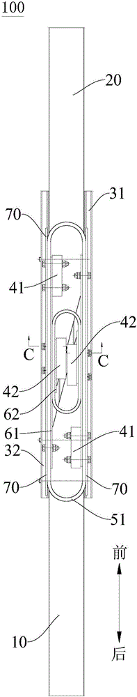 Conductive rail connector expansion joint assembly