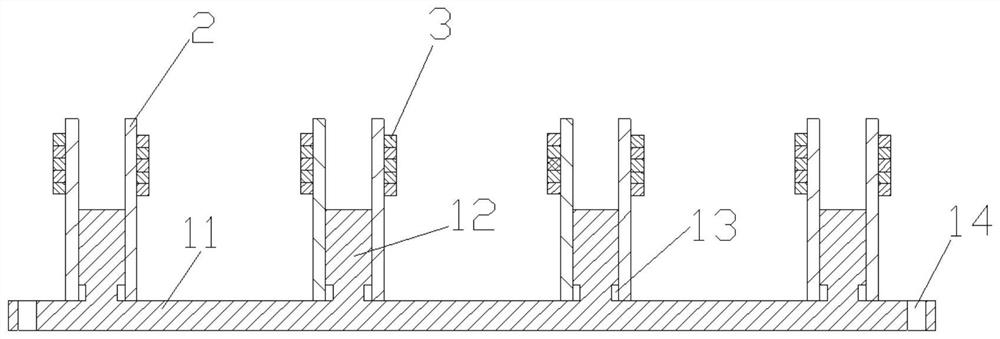 Small-size lens product multi-line cutting fixing device, cutting system and cutting method