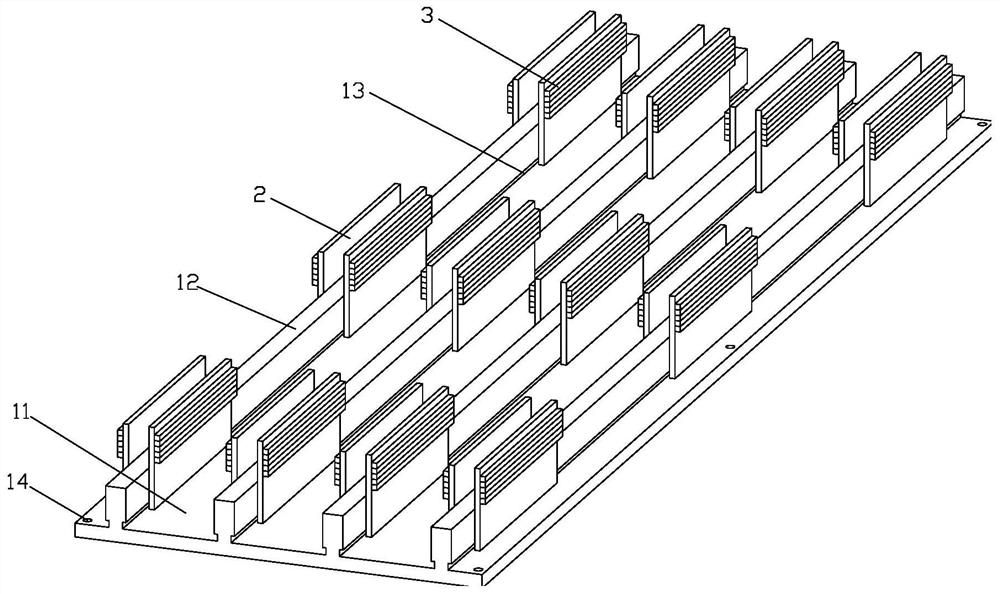 Small-size lens product multi-line cutting fixing device, cutting system and cutting method