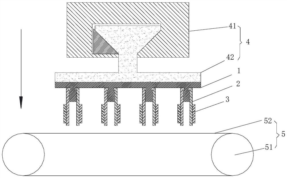 Small-size lens product multi-line cutting fixing device, cutting system and cutting method