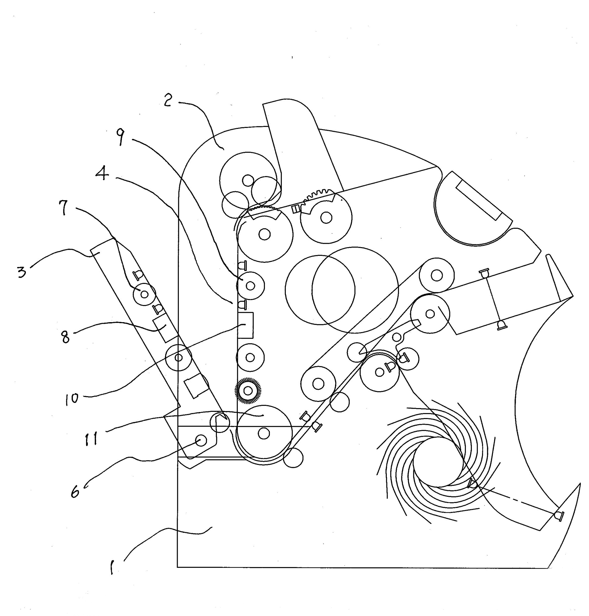 Rapid-opening mechanism of paper money channel for financial machine