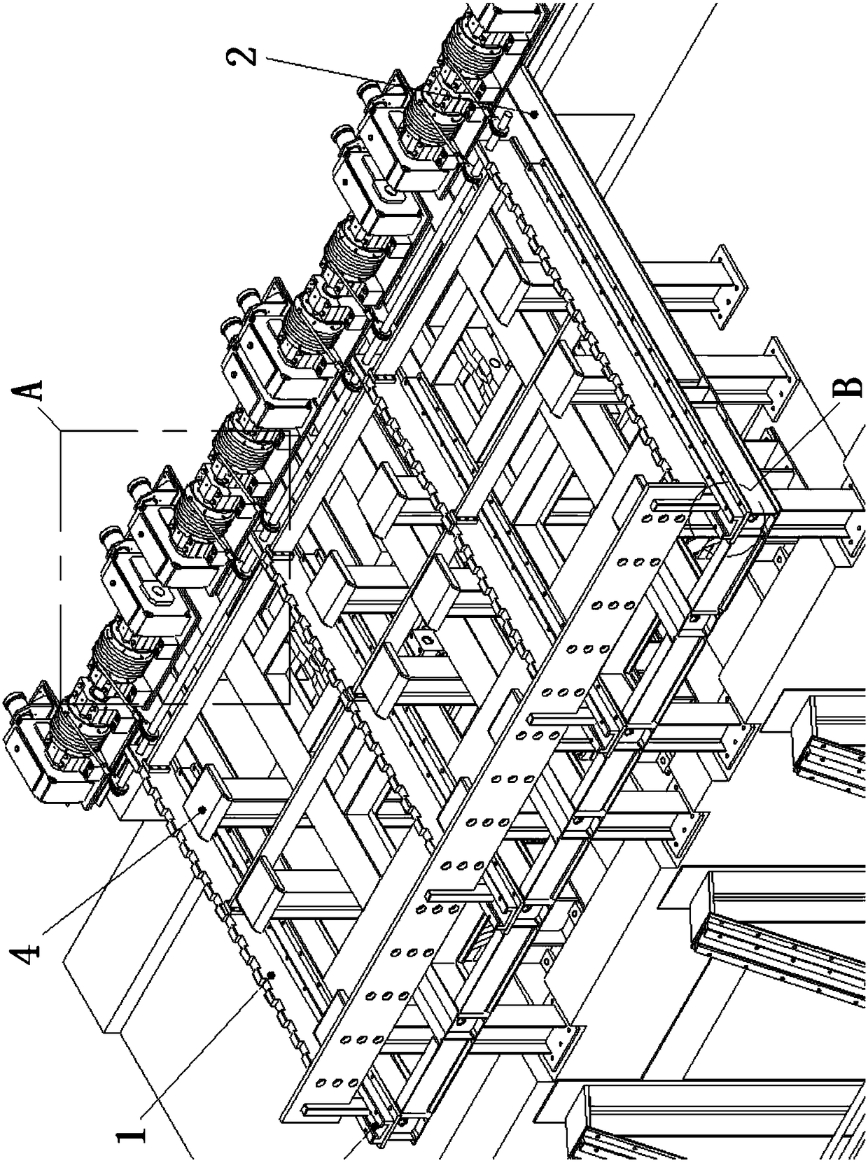 An extra thick plate quenching device