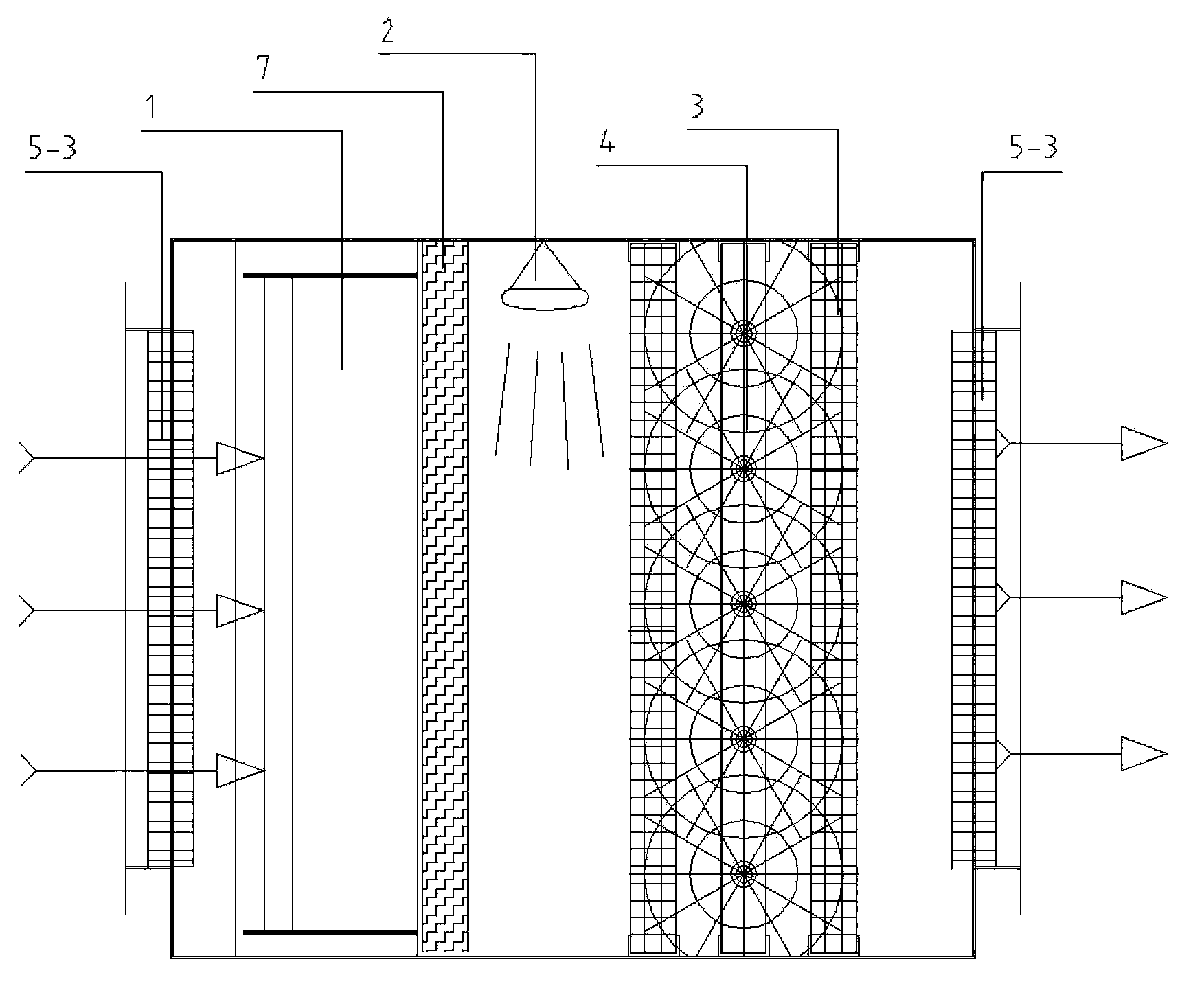 Photoelectric high-energy purification device for treating particulate matter 2.5 (PM2.5) in cooking fume